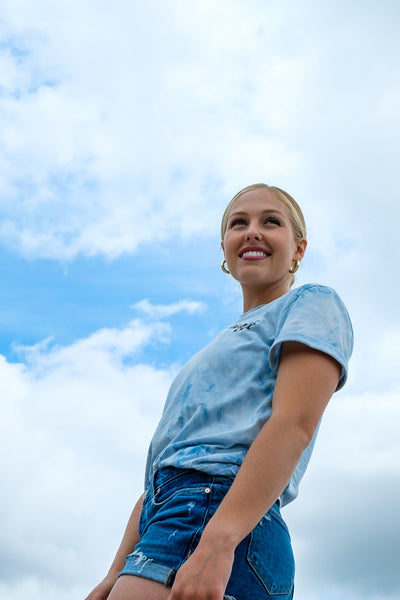 Texas Sky-Dye Logo Tee